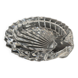 Vintage crystal shell ashtray