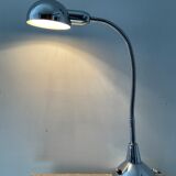 Vintage workshop lamp in chrome metal