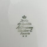 Set 7 plates porcelain gold fillets Seltmann Bavaria