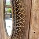 Vintage oval rattan mirror 57x40