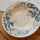Antique hollow plate, ironstone HB&Cie Choisy-le-Roi - Sévigné model