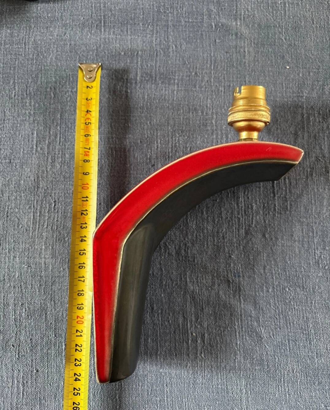 Art Deco ceramic wall light from the 1950s-60s.