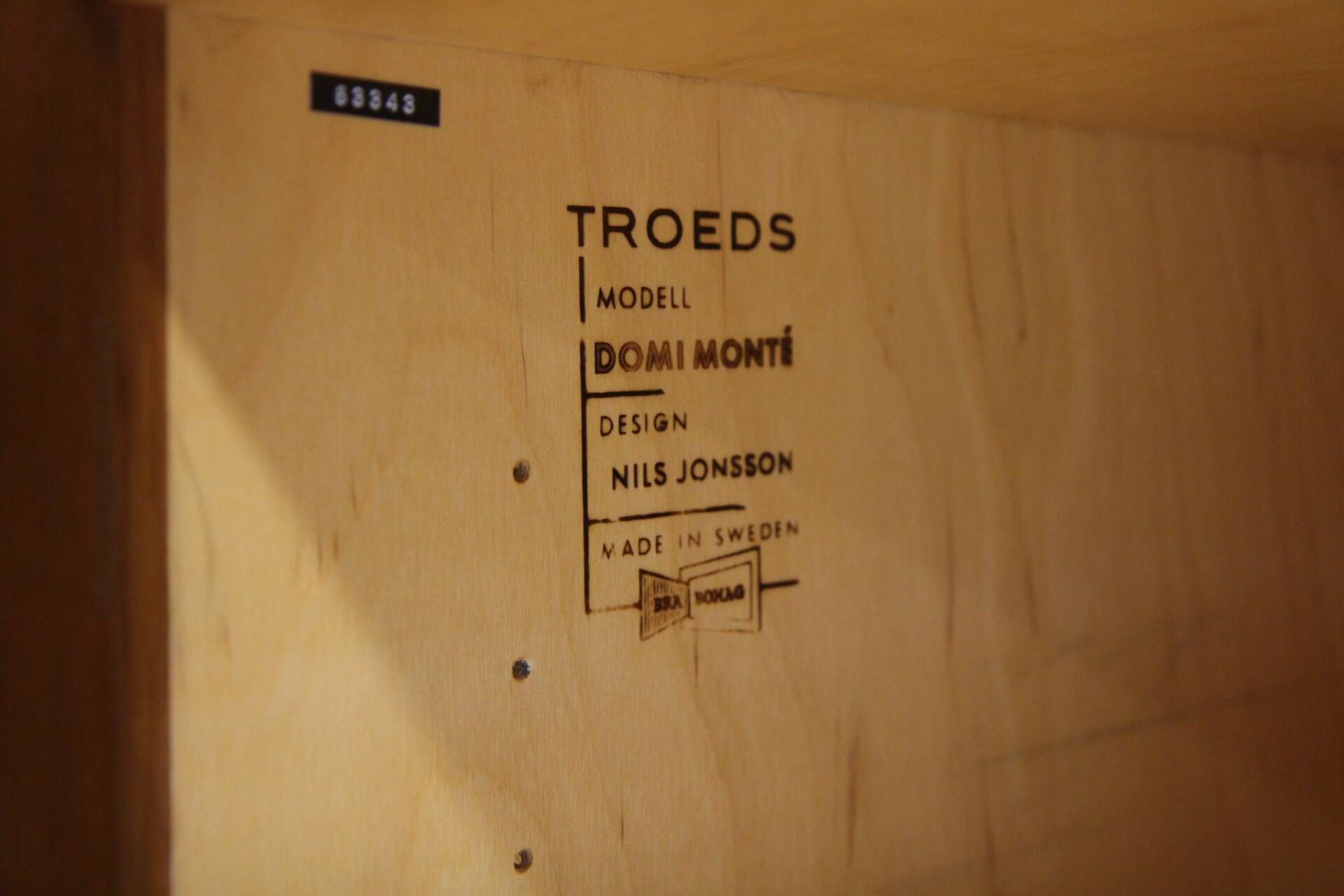 Scandinavian wardrobe "Domi Monté" in teak, Nils Jonsson, Sweden, 1960