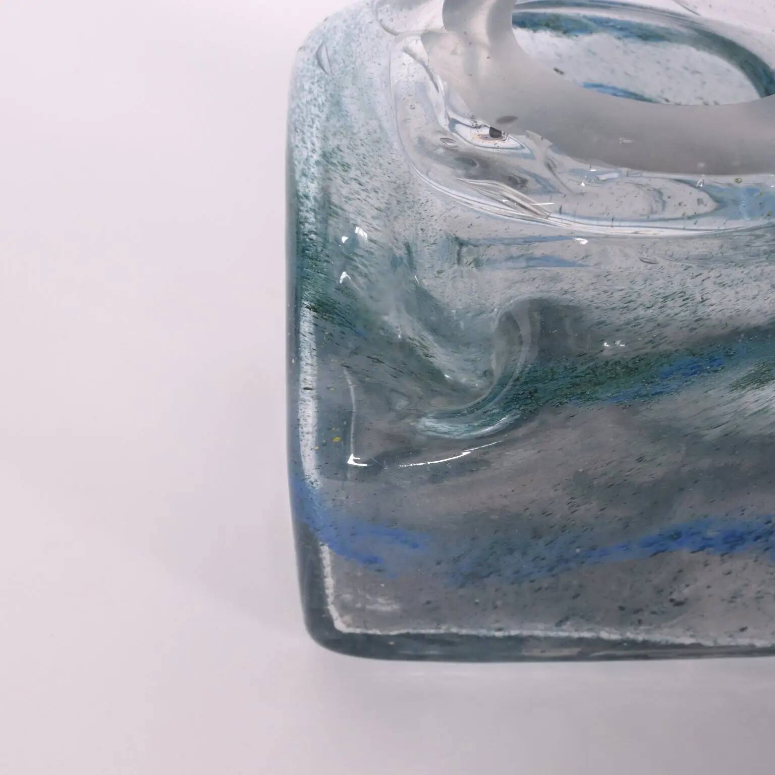 Murano glass vase Italy 1970s