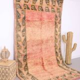 Vintage Moroccan Rug 157 x 274 cm - Peach Handmade Moroccan Rug - Wool Rug