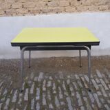 Yellow formica table