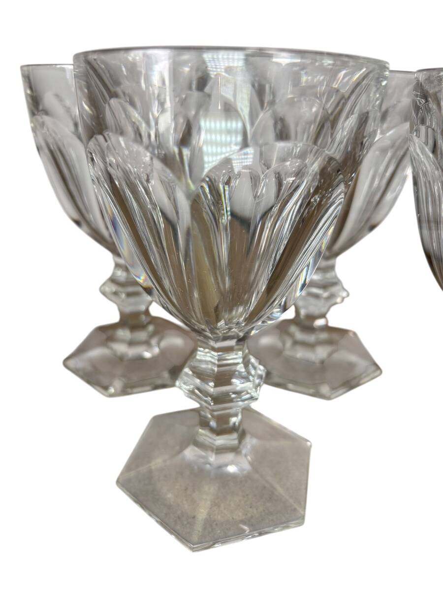 Ensemble de cinq verres à eau Baccarat Harcourt, 15,1 cm