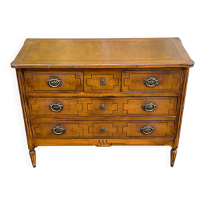 Commode Louis XVI en - marqueterie