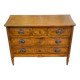 Commode Louis XVI en marqueterie et placage d'amarante/merisier 1950