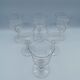 Ensemble de 6 verres à pieds en cristal monnogrammés