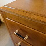 Très belle commode vintage en chêne miel