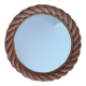 Sisal round mirror