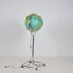 Globe de sol italien "Geoscope" avec éclairage de Ricoscope, années 1970