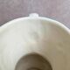 Vintage ivory earthenware jug – relief fruits