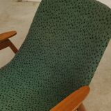 Paire de fauteuils résine et bois Jaune et Vert chiné par Miroslav Navratil