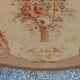 Golden wooden fireplace screen and Aubusson tapestry, 19th century.