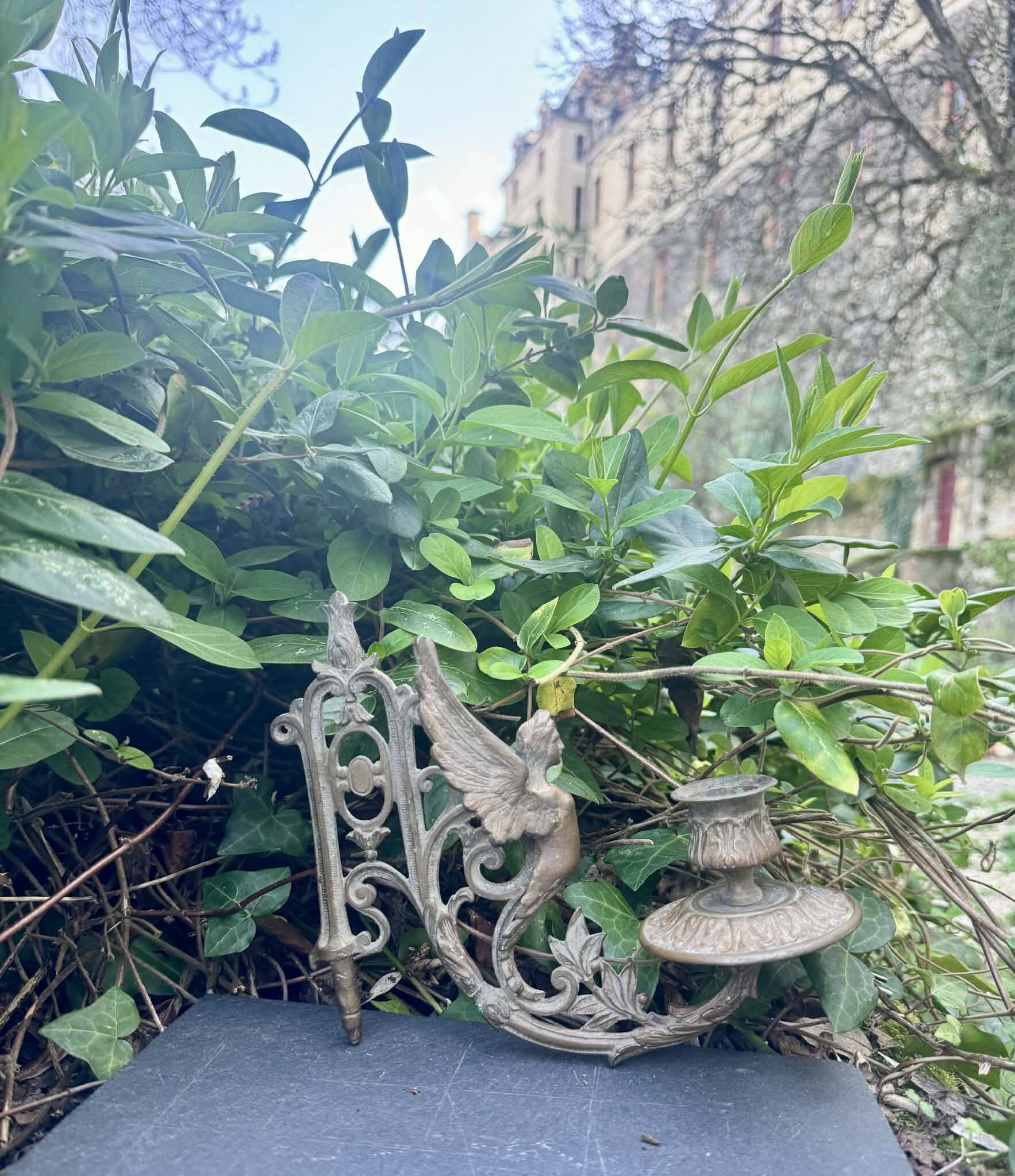 Applique murale en bronze chimère XIXe siècle époque Art Nouveau