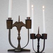 Swedish wooden candleholders from Taserud, 1955, set of 2