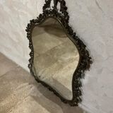 Grand miroir en laiton 1930/40