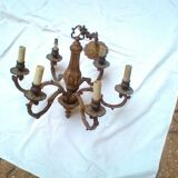 6-branch bronze chandelier