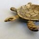 Brass turtle trinket bowl