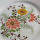 5 assiette vintage fleurs 20,5cm