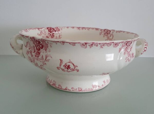 Grand saladier Émaux de Longwy modèle Beauvais- années 1930