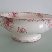 Large salad bowl, Longwy Enamels, Beauvais model - 1930s