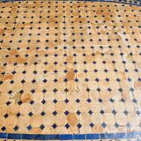 Old dining table garden table Moroccan mosaic 100 x 200 cm
