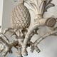Large Hollywood Regency pineapple chandelier, 1980s