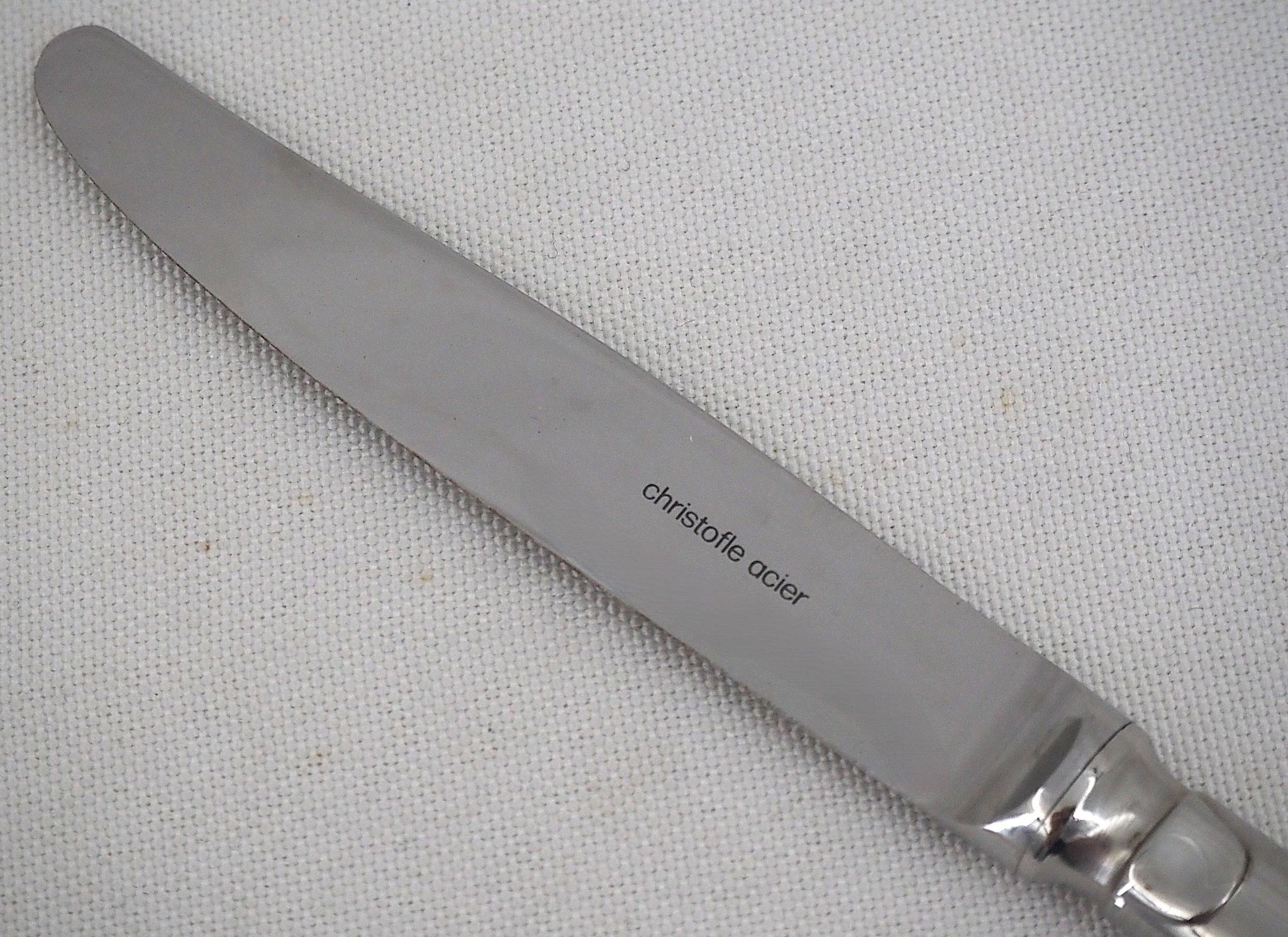 Christofle steel berry, 12 dessert knives, dessert, cheese.