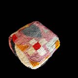 Moroccan wool pouf