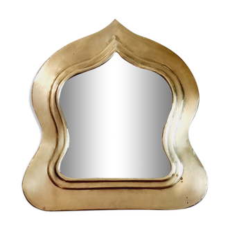 Free-form brass mirror