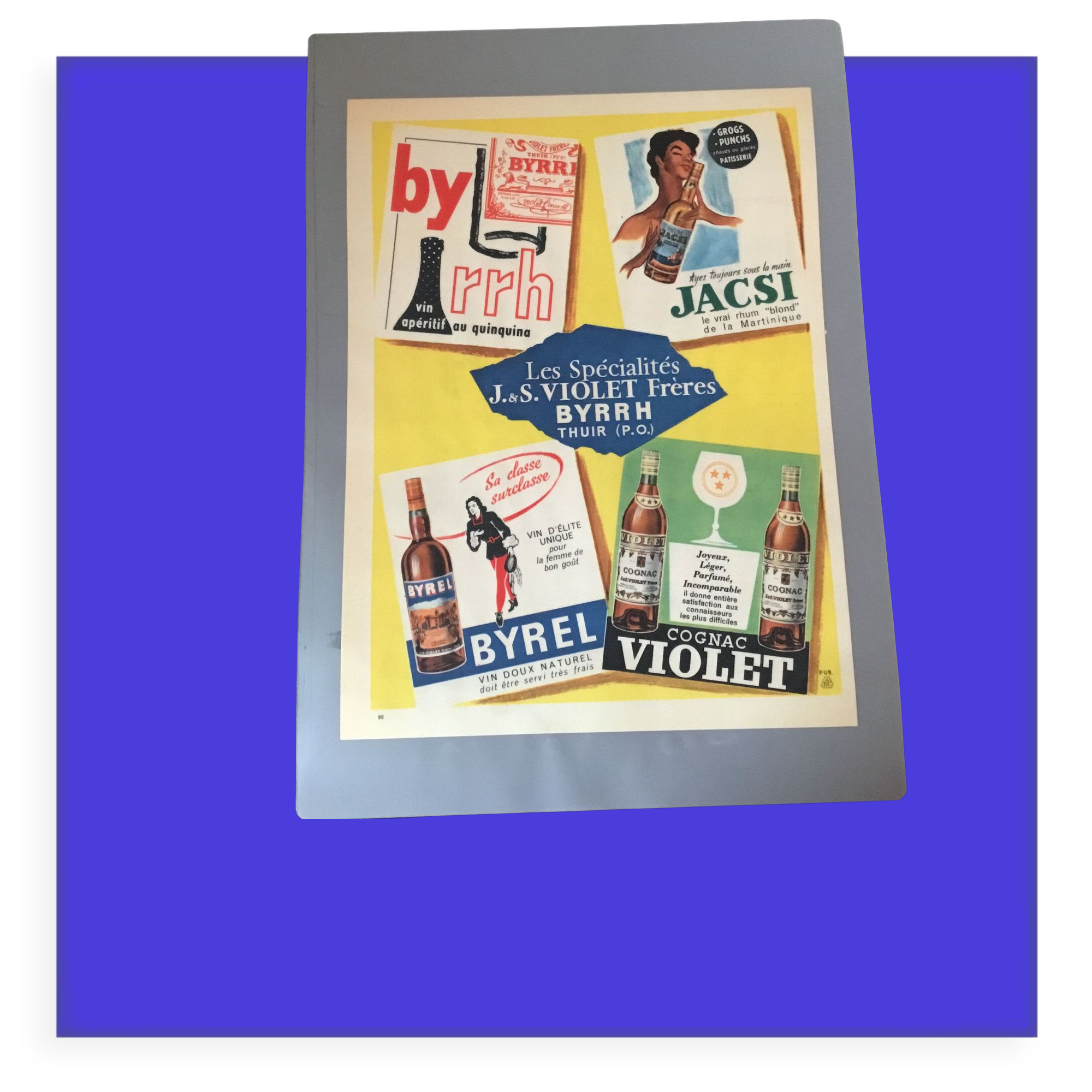 Vintage advertising to frame byrrh