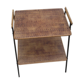 Table d 'appoint en rotin années 50