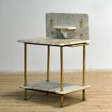 Antique brass and marble washbasin, circa 1880