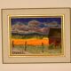 Original Mid Century Swedish Oil on Panel – “Field” by Svan Grandin