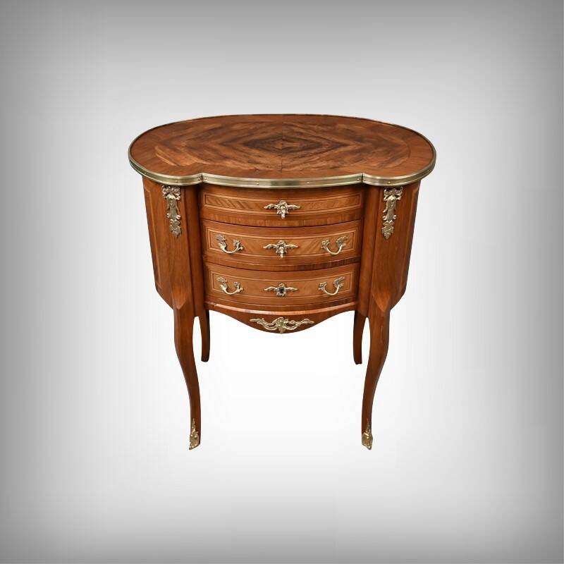 Petite Commode Coiffeuse en Acajou, style Transition – 1940