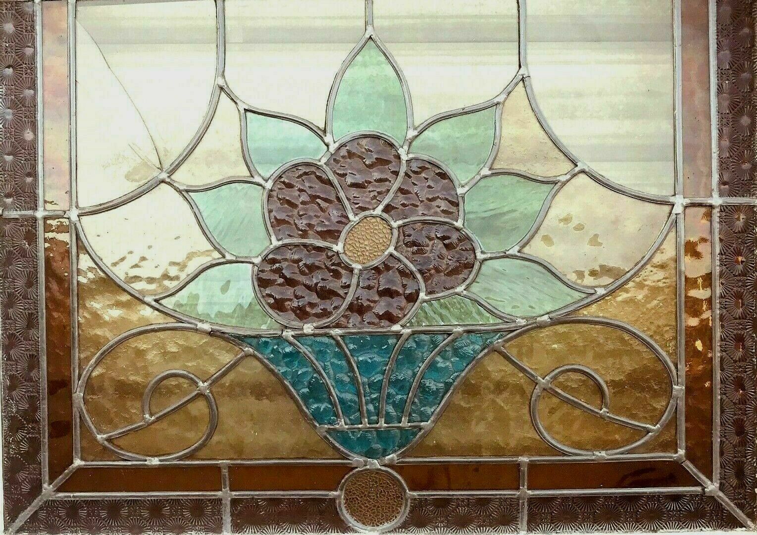Separation of three Art Deco stained glass doors from the 1900s
