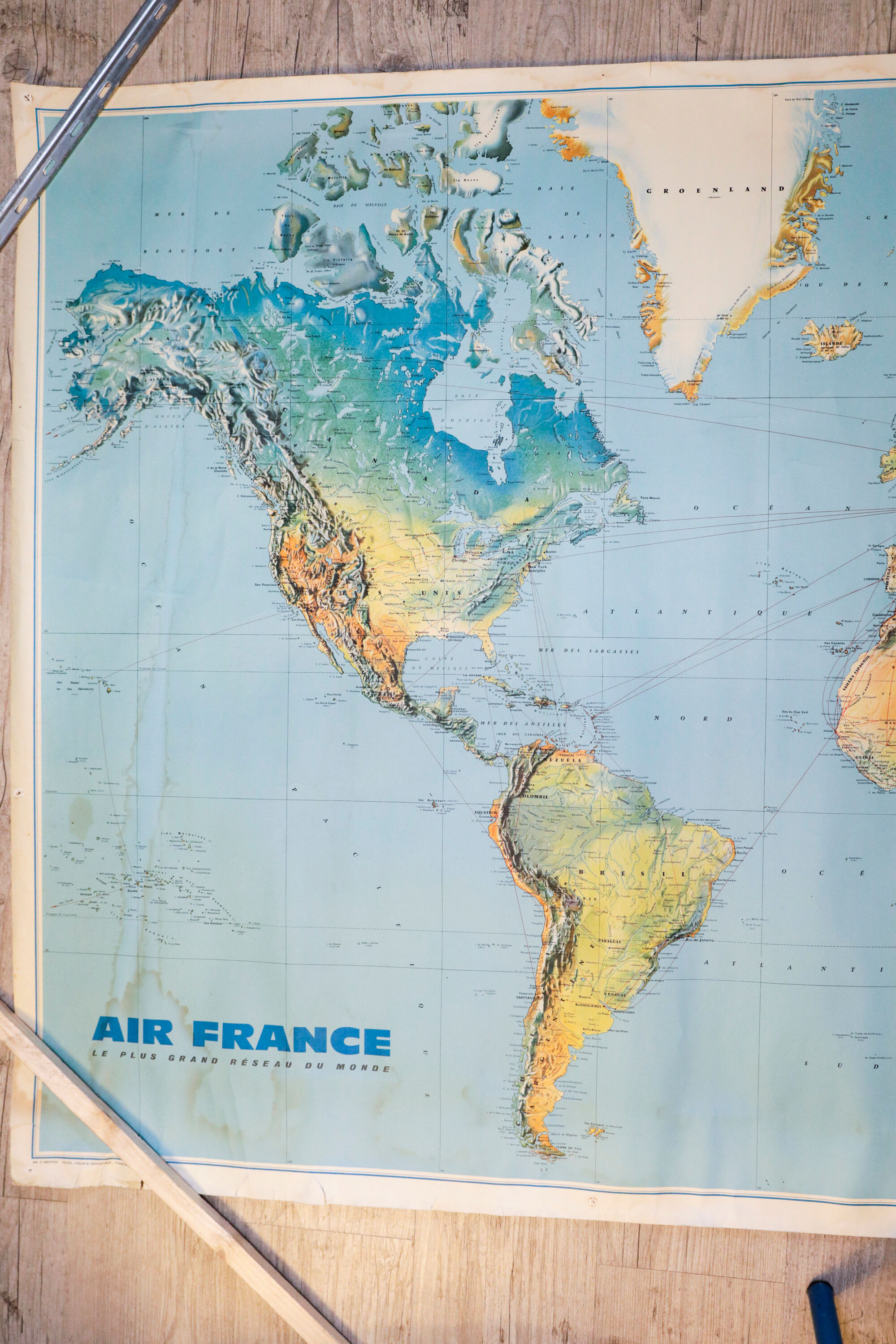 Air France world map