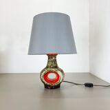Rare Fat Lava Ceramic Pottery Table Light by Dümler and Breiden, Germany, 1970s