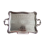 Louis XV-style silver metal platter