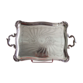 Louis XV-style silver metal platter