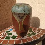 Pussaie sandstone vase by Jean Cacheleux