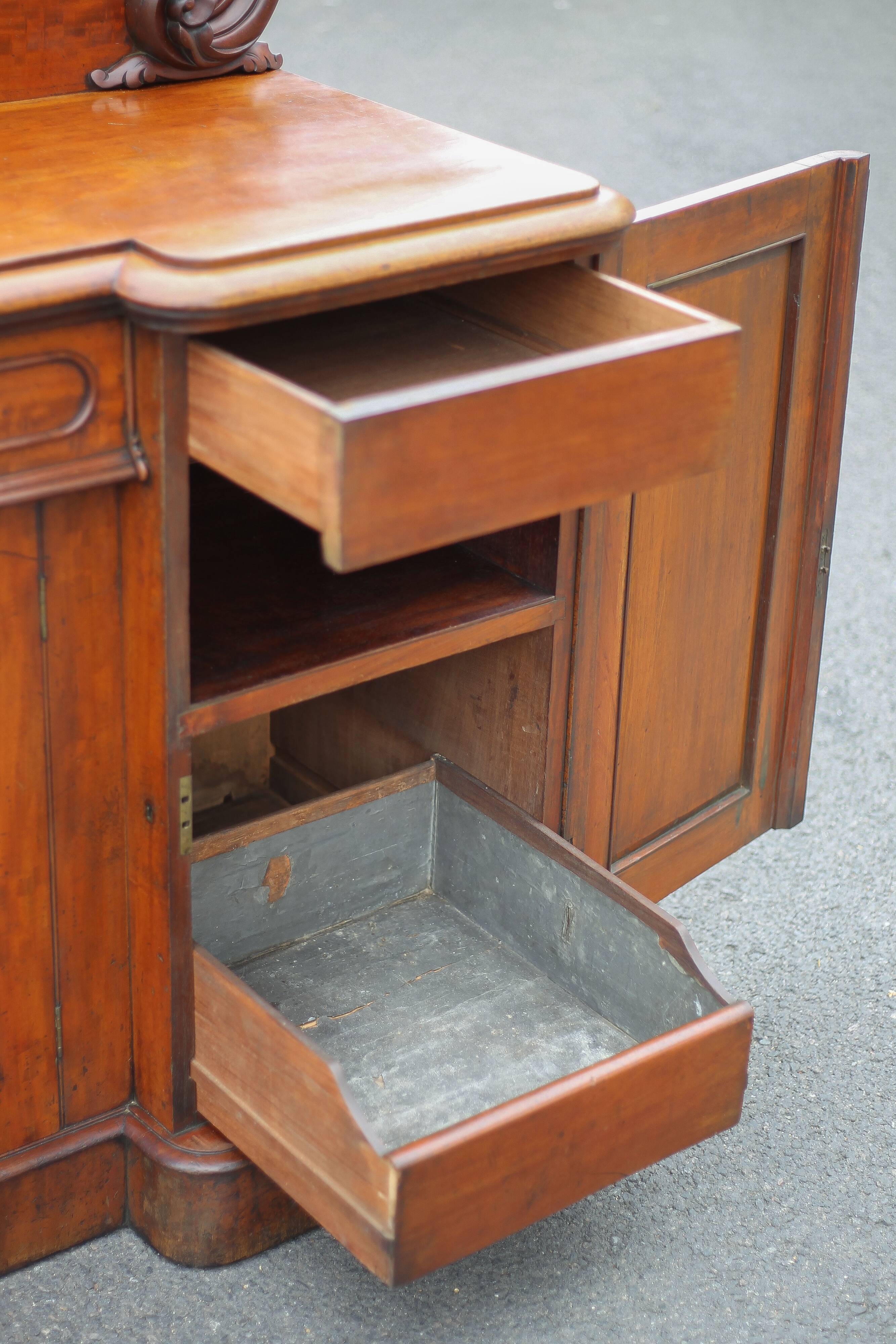 Antique mahogany furniture, English counter furniture, English servant, buffet furniture