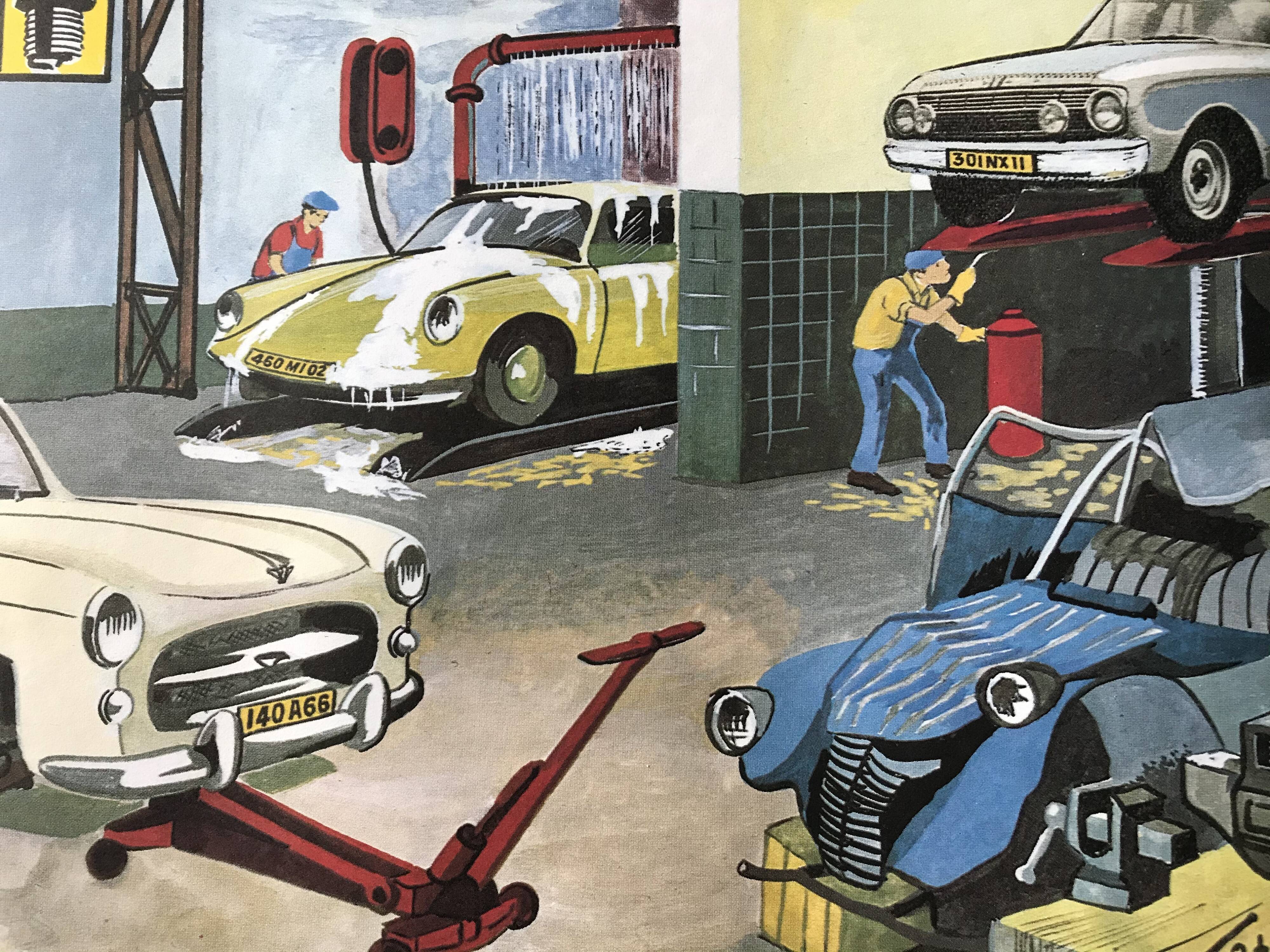 School poster oge hachette garage/piscine