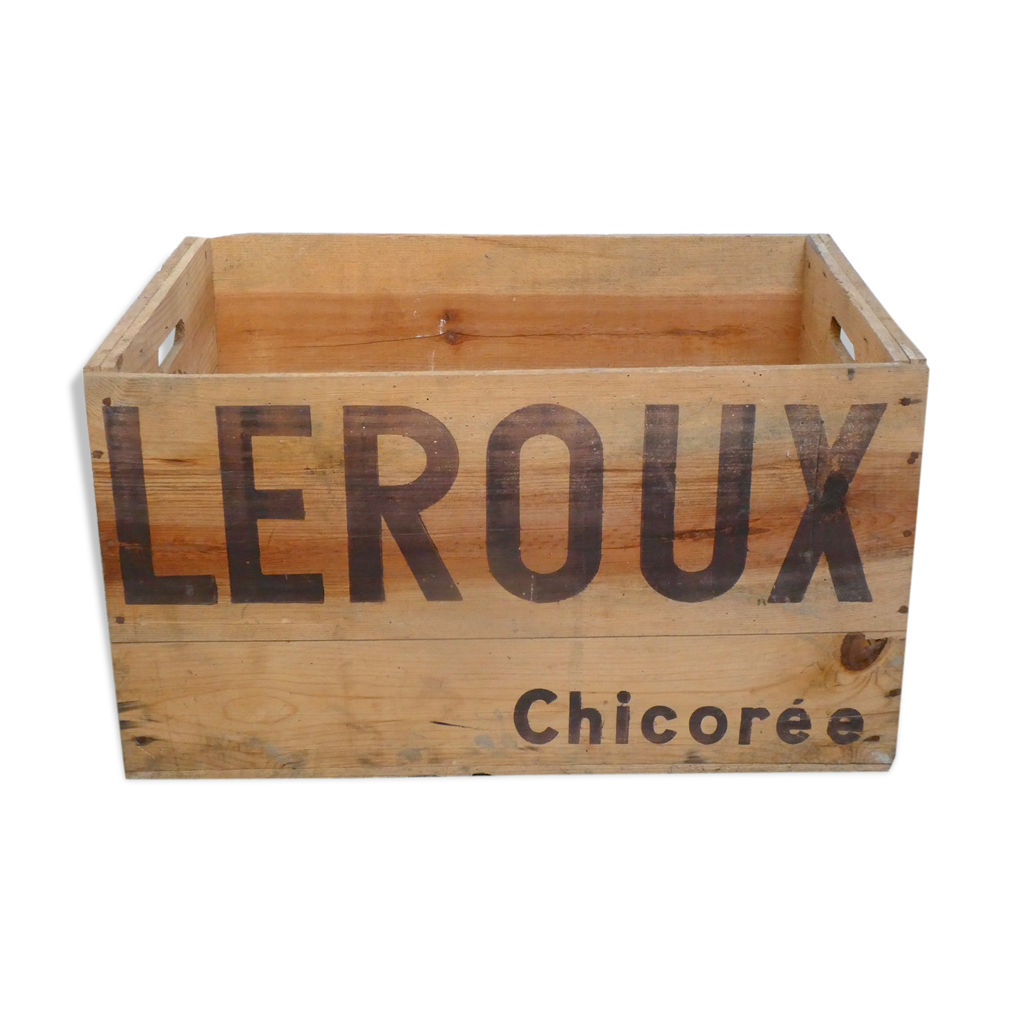 Transport case raw wood to the chicory Leroux