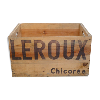 Transport case raw wood to the chicory Leroux