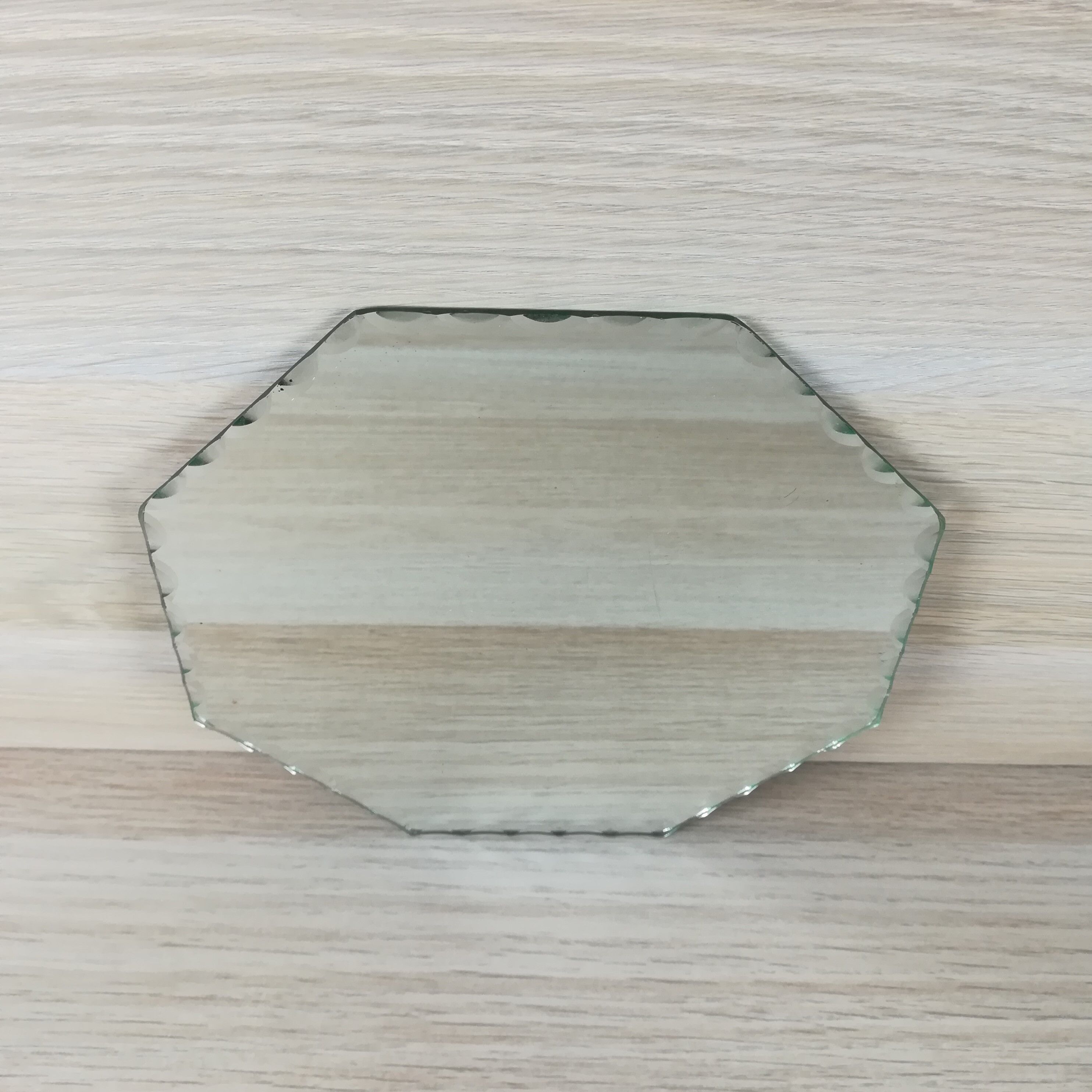 Mirror octagonal tray cisele  20x20cm