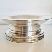 Beurrier ancien  Coquillor-Glace  en métal argenté